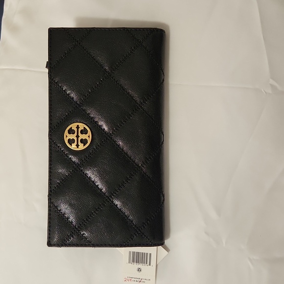 Tory Burch Handbags - Brand New black Quilted Tory Burch Wallet